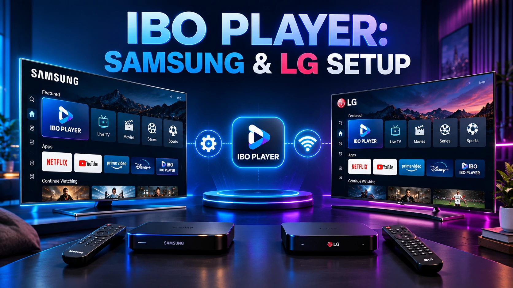 IBO Player einrichten Anleitung für Samsung und LG Smart TV